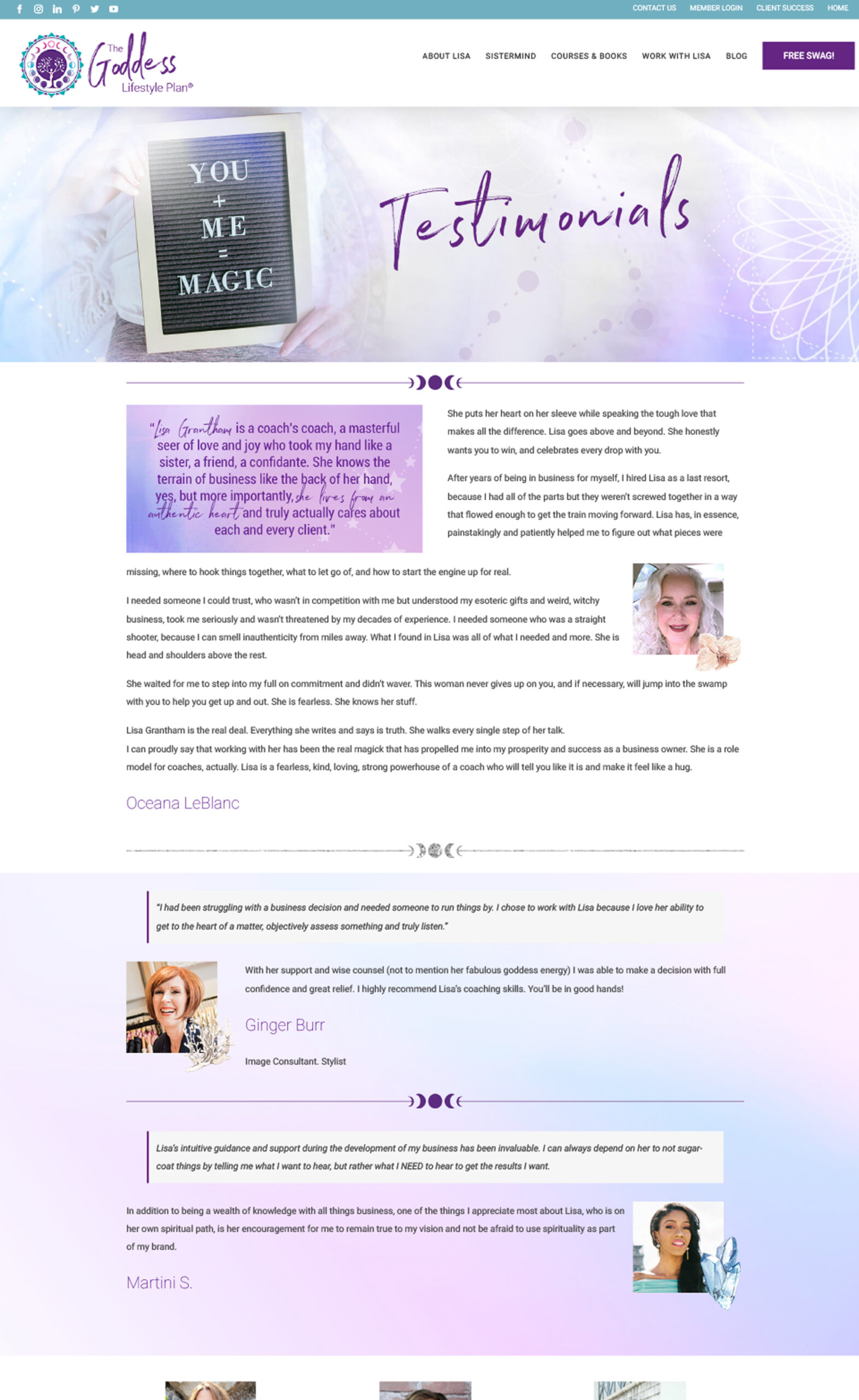 TestimonialsLisaPage